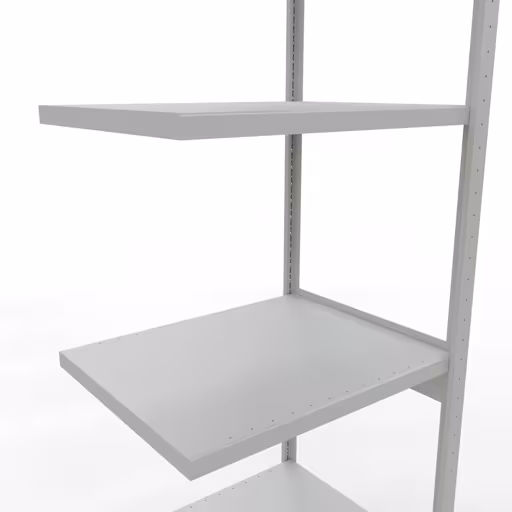 Abbildung Nr 13 des Artikels Anbauregal, Fachbodenregal Stecksystem MULTIplus250, 3000 x 750 x 600 mm (HxBxT), 7 Fachböden, Längenriegel, RAL 7035 lichtgrau aus der Produktgruppe Stecksystem von der Marke Schulte Lagertechnik