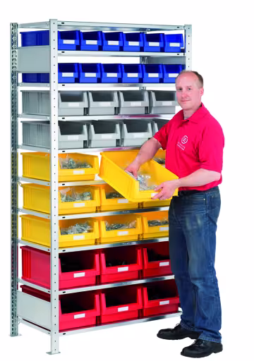 Andere Ansicht des Artikels Sichtlagerkasten, TxBxH 150x315x500 mm, grün, Polypropylen Andere Ansicht des Artikels Sichtlagerkasten, TxBxH 150x315x500 mm, grün, Polypropylen aus der Kategorie Fachbodenregale