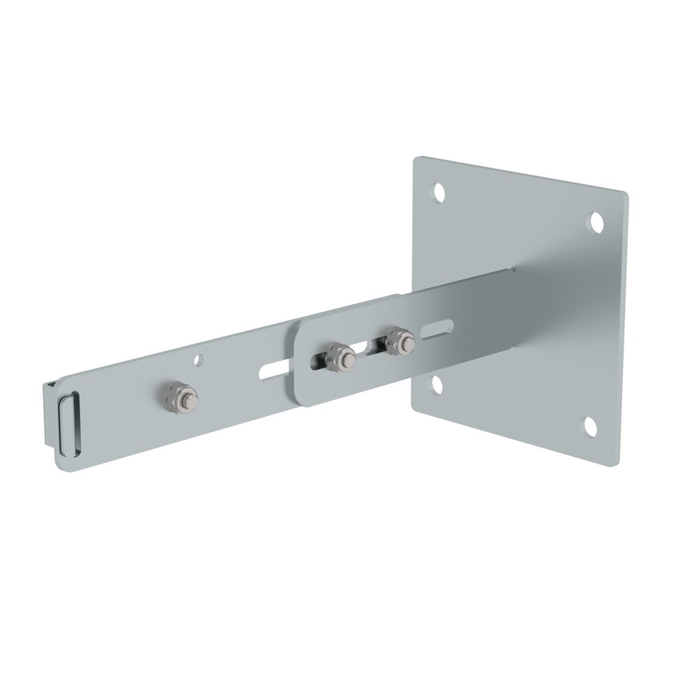 Munk Wandhalter m. Klemmbügel, verstellbar 275-375mm, Stahl verzinkt von Günzburger Steigtechnik Munk Wandhalter, verstellbar, Stahl verzinkt aus der Kategorie Steigtechnik Zubehör & Ersatzteile mit der Artikelnr. 063261, Klammer, Badezimmer, Drinnen, Zimmer, Duscharmatur