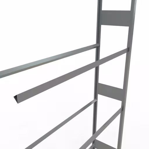 Anbauregal, Räder-/Reifenregal, 4500 x 1500 x 400 mm, verzinkt, 6 Lagerebenen á 150 kg Fachlast pro Ebene von der Marke Schulte Lagertechnik aus der Produktreihe Fachbodenregale
