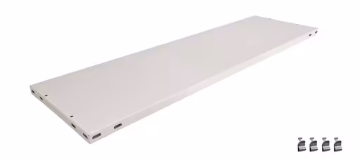 Zusatz-Fachboden MULTIplus85 1300 x 300, RAL 7035 lichtgrau, inkl. 4 Fachbodenträgern aus der Kategorie Zubehör mit der Artikelnummer 30153-B