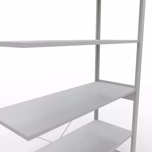 Stecksystem Anbauregal 2500x1300x500 mm, Typ 150 kg, lichtgrau von Schulte Lagertechnik aus der Kategorie Stecksystem