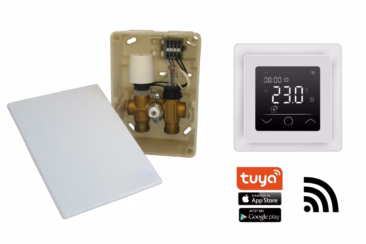 HoWaTech E-Regelbox WLAN Touch (w) | elektrische Temperaturbegrenzung Wasser Fußbodenheizung aus der Kategorie Fußbodenheizungs-Regelung  & Elektrik mit der Artikelnummer 902059