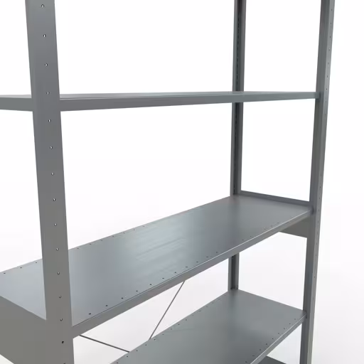Stecksystem Grundregal 2500x1300x400 mm, Typ 150 kg, verzinkt von Schulte Lagertechnik aus der Kategorie Stecksystem