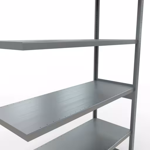 Abbildung Nr 14 des Artikels Anbauregal, Fachbodenregal Stecksystem MULTIplus250, 2500 x 1300 x 500 mm (HxBxT), 6 Fachböden, Längenriegel, verzinkt aus der Produktgruppe Stecksystem von der Marke Schulte Lagertechnik
