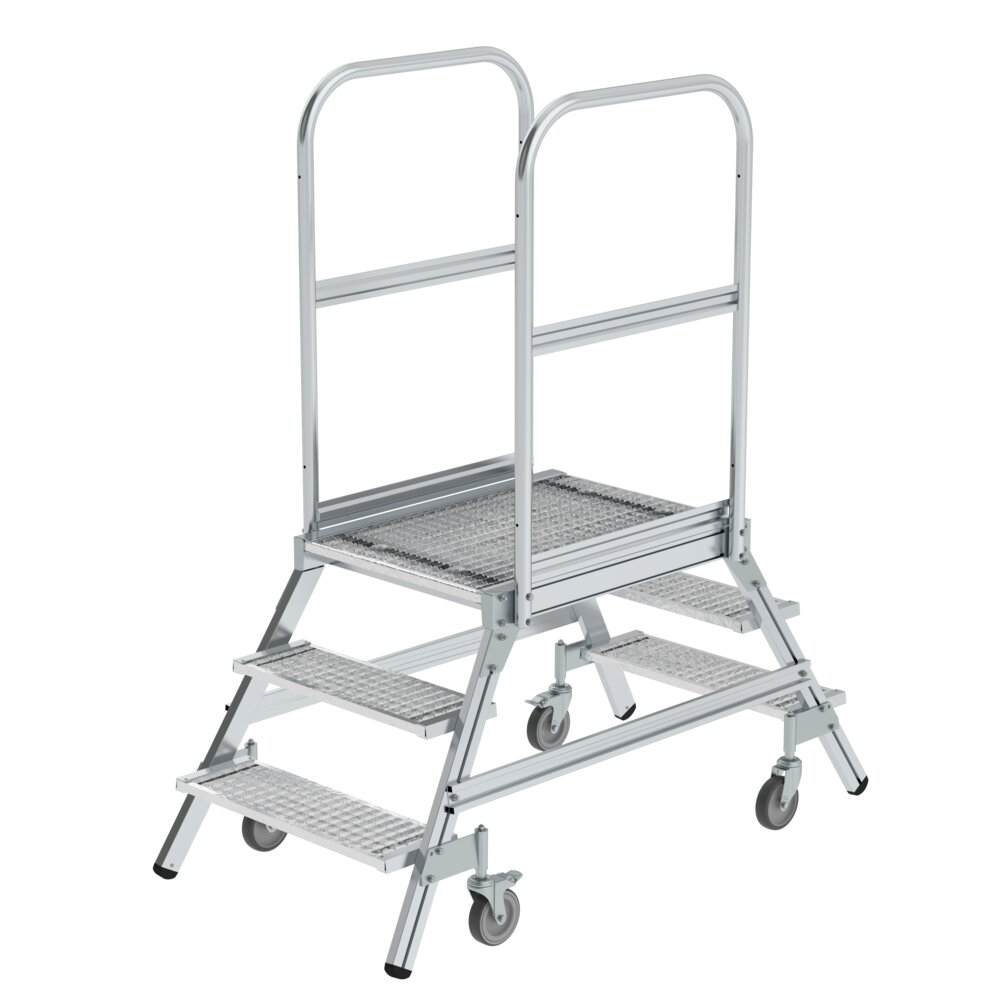 Munk Podesttreppe beidseitig begehbar mit Federrollen Stahl Gitterrost 3 Stufen von Günzburger Steigtechnik Munk Podesttreppe beidseitig begehbar mit Federrollen Stahl Gitterrost aus der Kategorie Podesttreppen mit der Artikelnr. 051203, Krippe, Mobiliar, Bett für Säuglinge