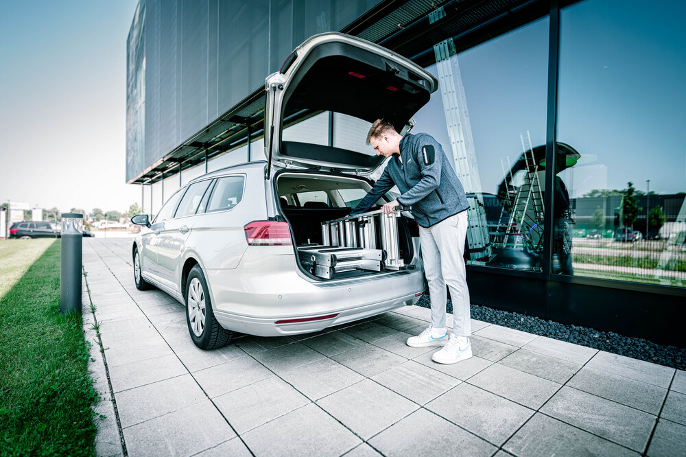 Milieubild 2177906 Munk Stufen-Stehleiter-Set beidseitig begehbar steckbar inkl. Einsteckteil