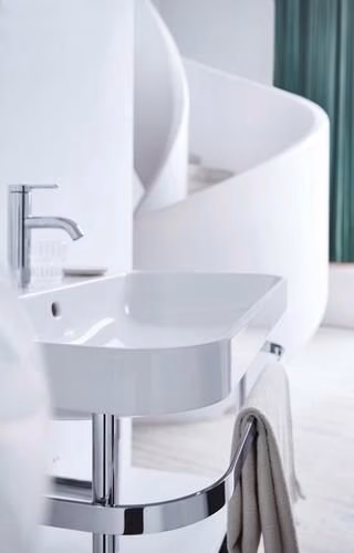 Detailbild 4048047 Duravit C.1 Einhebel-Waschtischmischer M ohne Zugstange, Chrom Hansgrohe