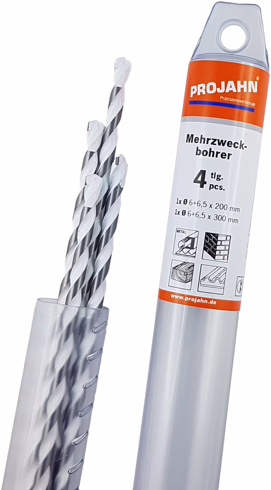 Mehrzweckbohrer Satz 4-tlg. 6x200 - 6x300 - 6,5x200 - 6,5x300 aus der Kategorie Bohrer mit der Artikelnummer 57603