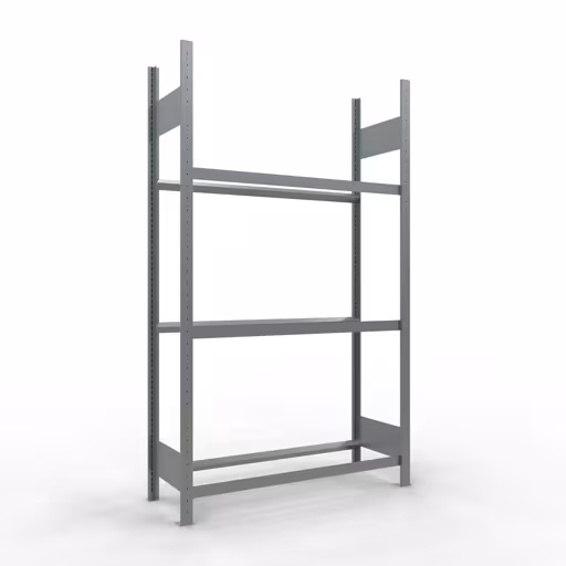 Grundregal, Räder-/Reifenregal, 2000 x 1150 x 400 mm (HxBxT), verzinkt, 3 Lagerebenen á 150 kg Fachlast pro Ebene aus der Kategorie Autoteilelagerung mit der Artikelnummer 13890