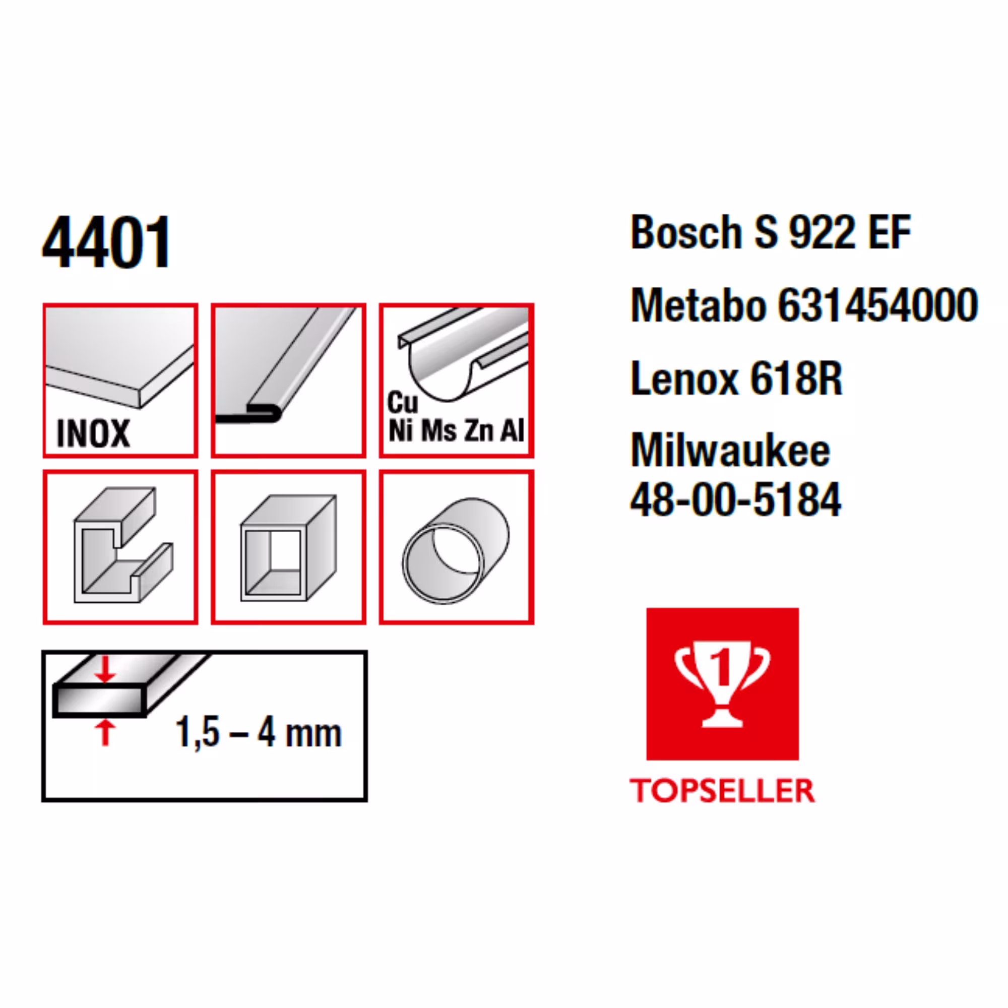 Bi-Metall-Säbelsägeblatt gefräst und geschränkt Gesamtlänge 150/verzahnte Länge 130mm, Zahnteilung 1,4mm aus der Kategorie Säbelsägeblatt mit der GTIN 4028655044015 Bi-Metall-Säbelsägeblatt gefräst und geschränkt zur Bearbeitung von Holz- und Metallwerkstoffen von der Marke MPS aus der Kategorie Säbelsägeblatt