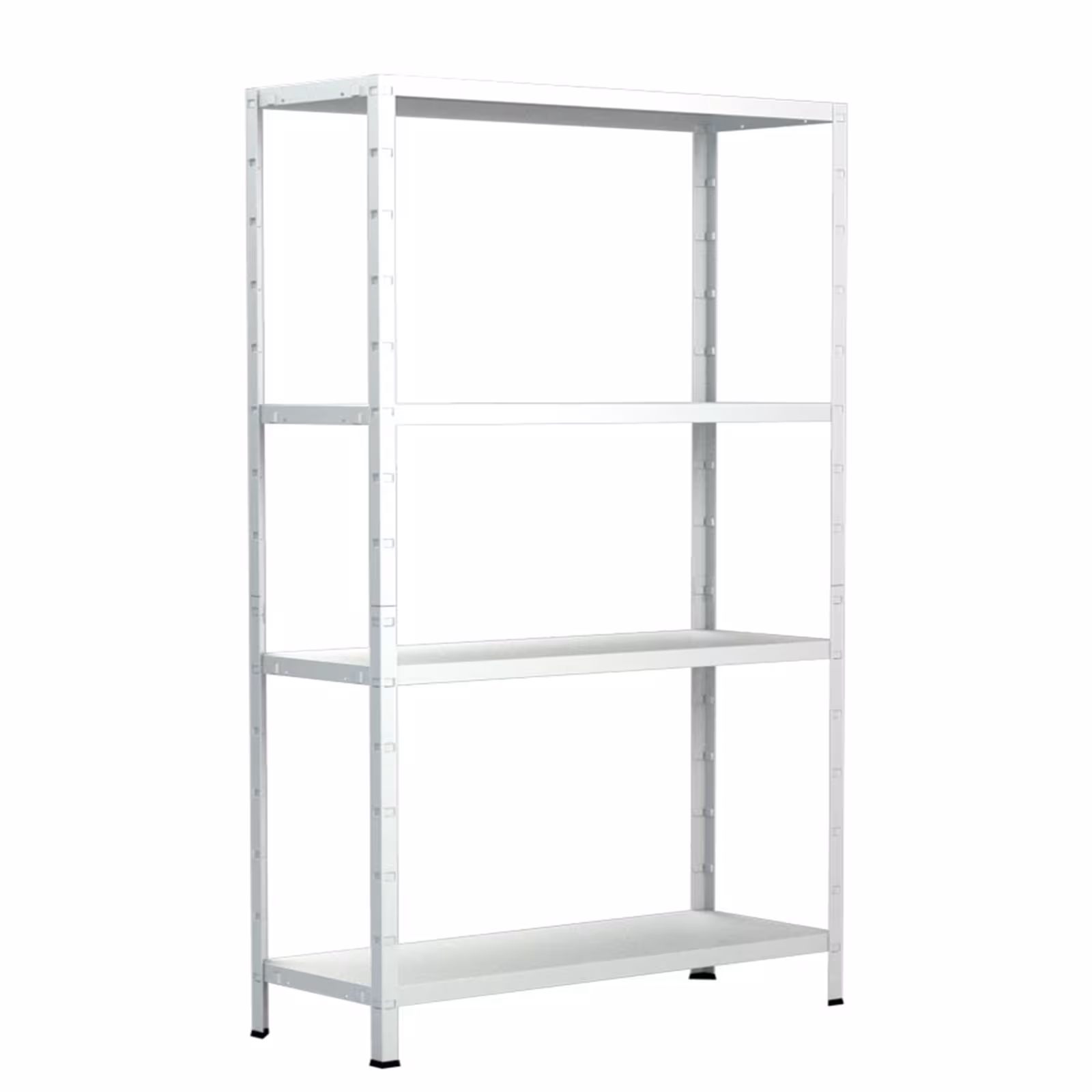 SCHULTE Regalwelt Steckregal mit 4 Fachböden, 200x100x50 cm (HxBxT), weiß aus der Kategorie Grundregal mit der Artikelnummer R7100-04-04