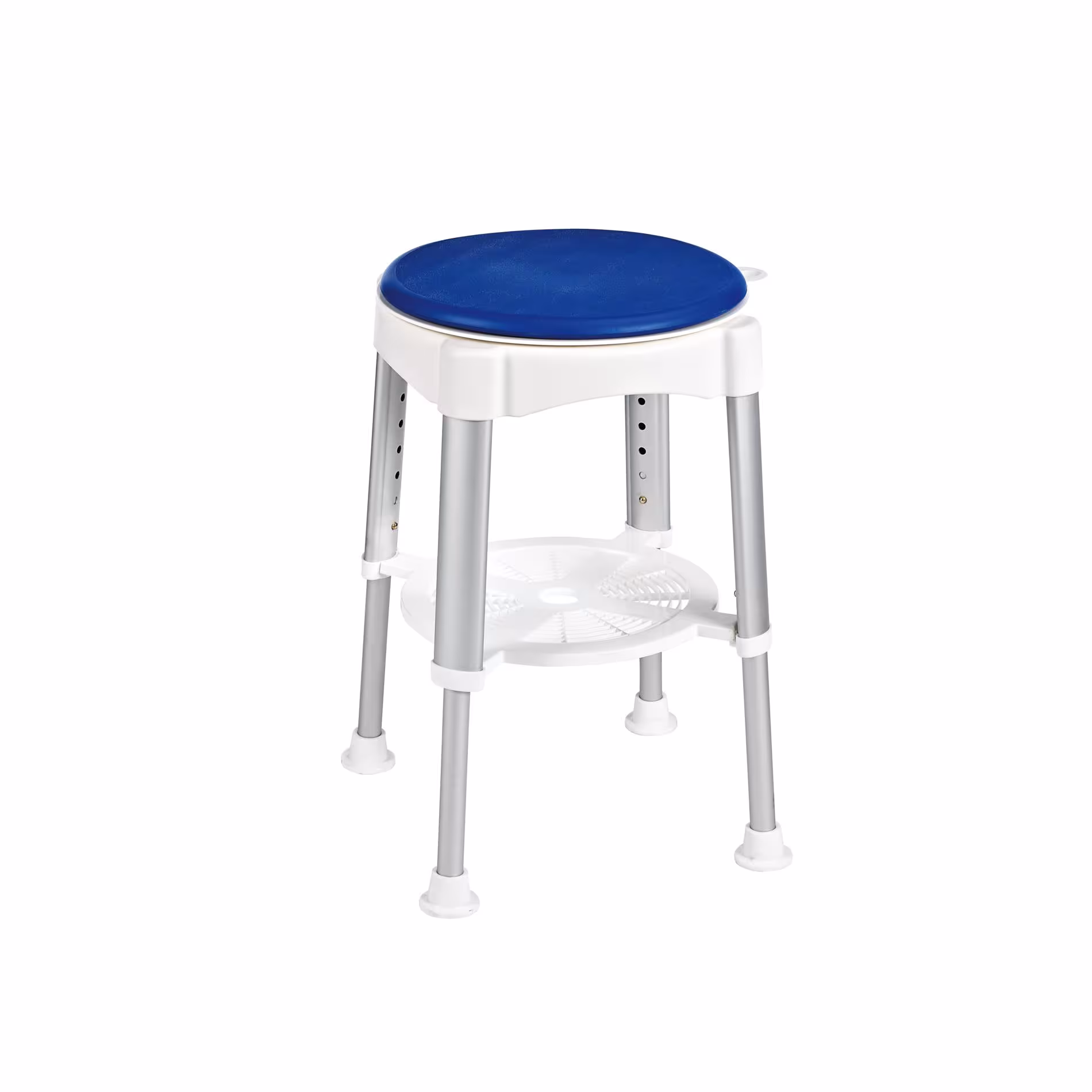 Bad-Hocker Ole, weiß, höhenverstellbar, mit drehbarer Sitzfläche von der Marke Ridder Bad-Hocker Ole, weiß, höhenverstellbar, mit drehbarer Sitzfläche aus der Kategorie Hocker, Stühle, Schemel mit der Artikelnummer A0050401