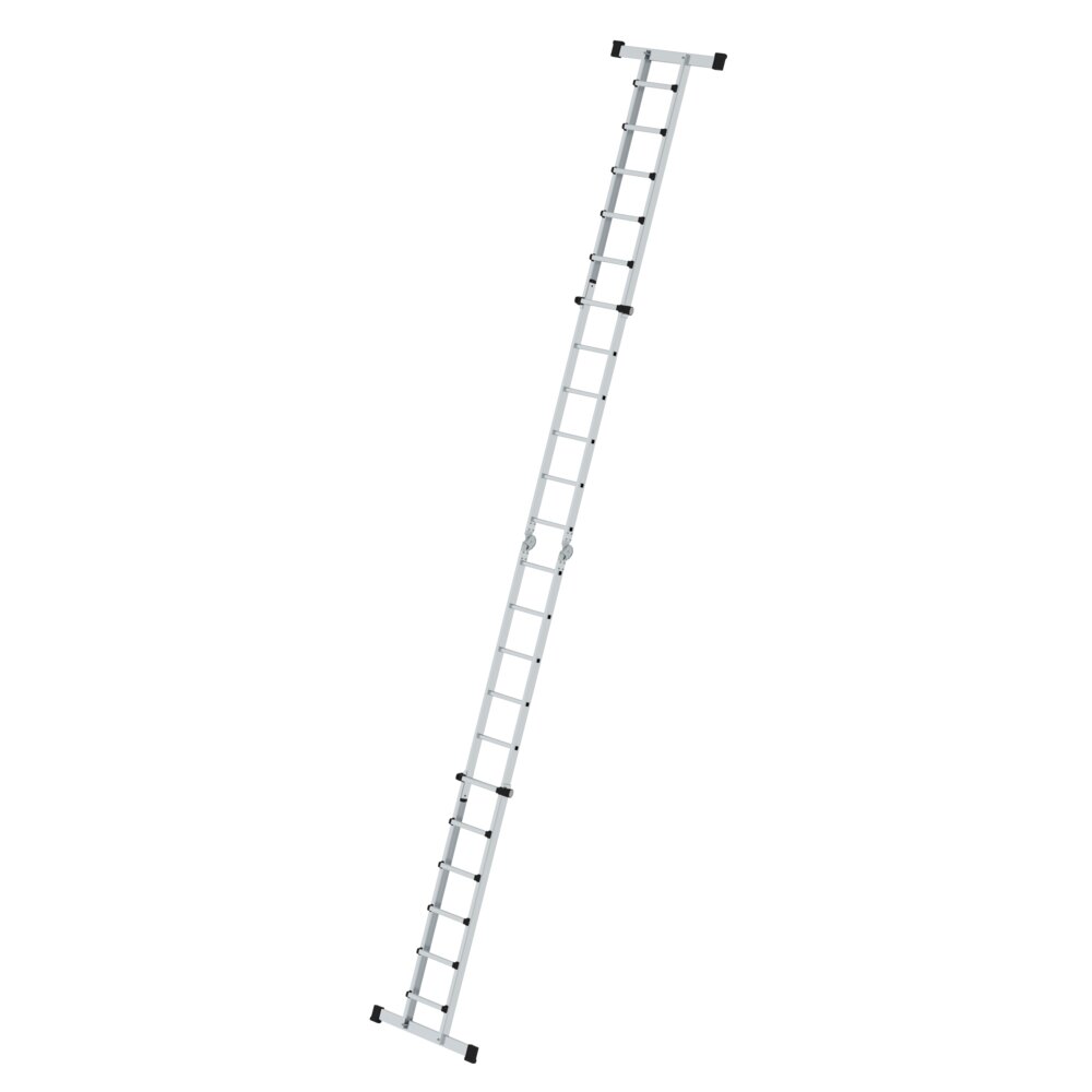 Munk Teleskopleiter 4-teilig mit Traverse 4x6 Sprossen