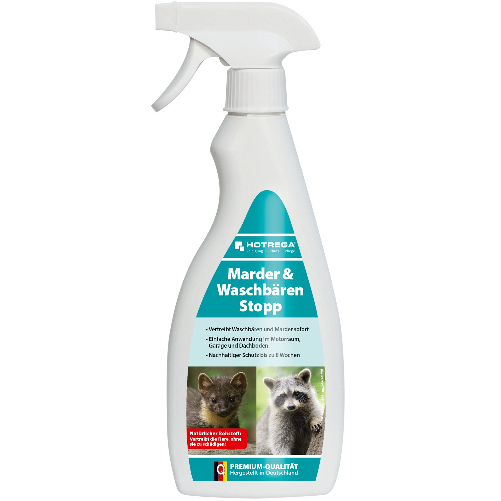 20 Stück - Marder & Waschbären Stopp - 500ml Flachsprühflasche aus der Kategorie Tierabwehr - Repellent mit der Artikelnummer H210661-05GF