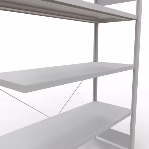 Produktbild Nr 11 des Artikels Stecksystem Anbauregal 2000x1300x500 mm, Typ 250 kg, lichtgrau Abbildung Nr 11 des Artikels Stecksystem Anbauregal 2000x1300x500 mm, Typ 250 kg, lichtgrau aus der Produktgruppe Stecksystem von der Marke Schulte Lagertechnik