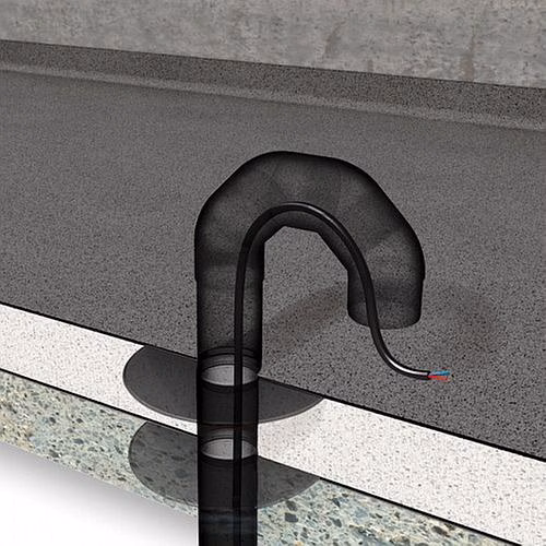 Flavent Dachdurchführungs-Set für Energieleitungen Dachdurchführungs-Set DN 75 mit Hart-PVC Flansch