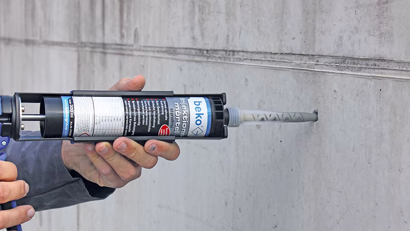 beko Injektionsmörtel-SET: 1 x IJM 280 ml styrolfrei, 2 x Zwangsmischer Körperteil, Finger, Hand, Person