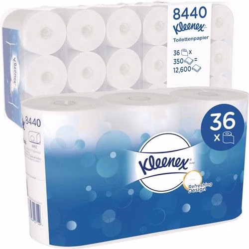 Toilettenpapier 8440 3-lagig 36 Rlollen a 350 BlattKLEENEX aus der Kategorie Toilettenpapier mit der Teilenummer 9000469177