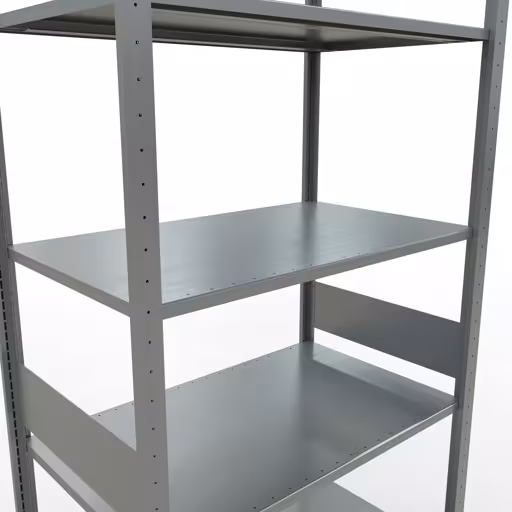 Abbildung Nr 12 des Artikels Grundregal, Fachbodenregal Stecksystem MULTIplus85, 3000 x 1000 x 600 mm (HxBxT), 7 Fachböden, Längenriegel, verzinkt aus der Produktgruppe Stecksystem von der Marke Schulte Lagertechnik