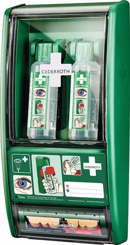 Augenspülstation H560xB290xT120circa mm 2x0,5 l,1xPflasterspender CEDERROTH von der Marke Cederroth Augenspülstation H560xB290xT120circa mm 2x0,5 l,1xPflasterspender CEDERROTH aus der Kategorie Augenduschen und Augenspülungen mit der Teilenummer 4000386480