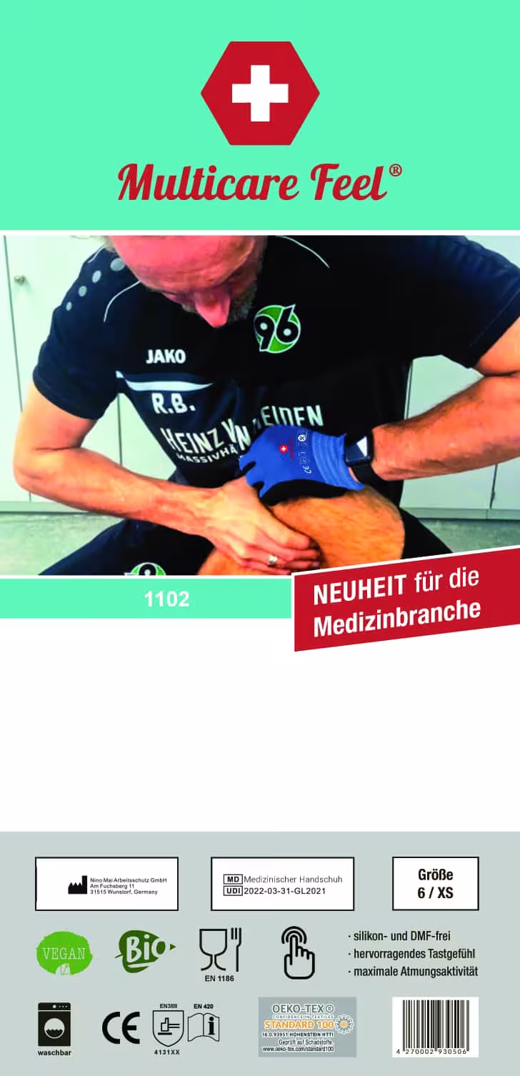 Multicare Feel medizinischer Arbeit und Montagehandschuh von der Marke Multicare aus der Kategorie Arbeitshandschuhe