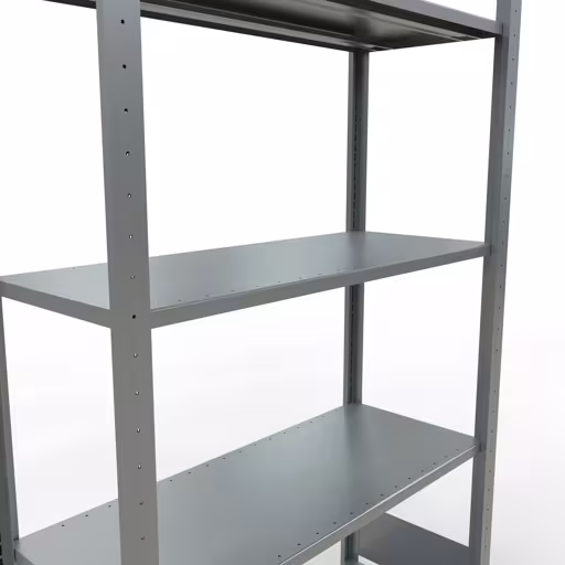 Produktbild Nr.13 des Artikels Grundregal, Fachbodenregal Stecksystem MULTIplus150, 2000 x 1000 x 400 mm (HxBxT), 5 Fachböden, Längenriegel, verzinkt aus der Produktreihe Stecksystem von der Marke Schulte Lagertechnik