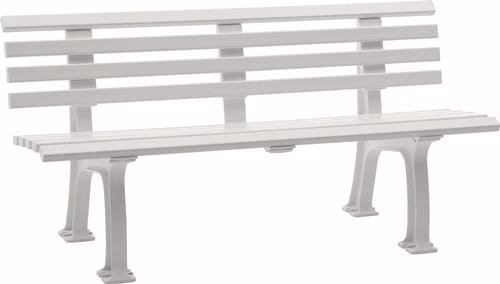 Bank Sylt Länge 1500 x Breite 540 x Höhe 740 mm 3-Sitzer Kunststoff weiß BLOME von der Marke Bänke und Sitzgelegenheiten Bank BLOME aus der Kategorie Bänke und Sitzgelegenheiten mit der Teilenummer 4000819098