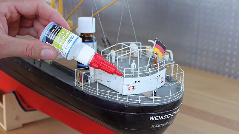 1-Komponenten-Reaktionsklebstoff Allbond-Fluid 50 g, im Blisterkarton Finger, Person, Baby, Boot, Fahrzeug