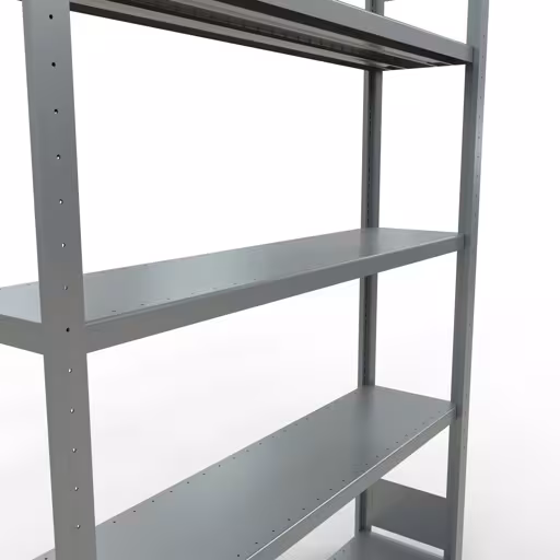 Abbildung Nr 15 des Artikels Grundregal, Fachbodenregal Stecksystem MULTIplus250, 2000 x 1300 x 300 mm (HxBxT), 5 Fachböden, Längenriegel, verzinkt aus der Produktgruppe Stecksystem von der Marke Schulte Lagertechnik