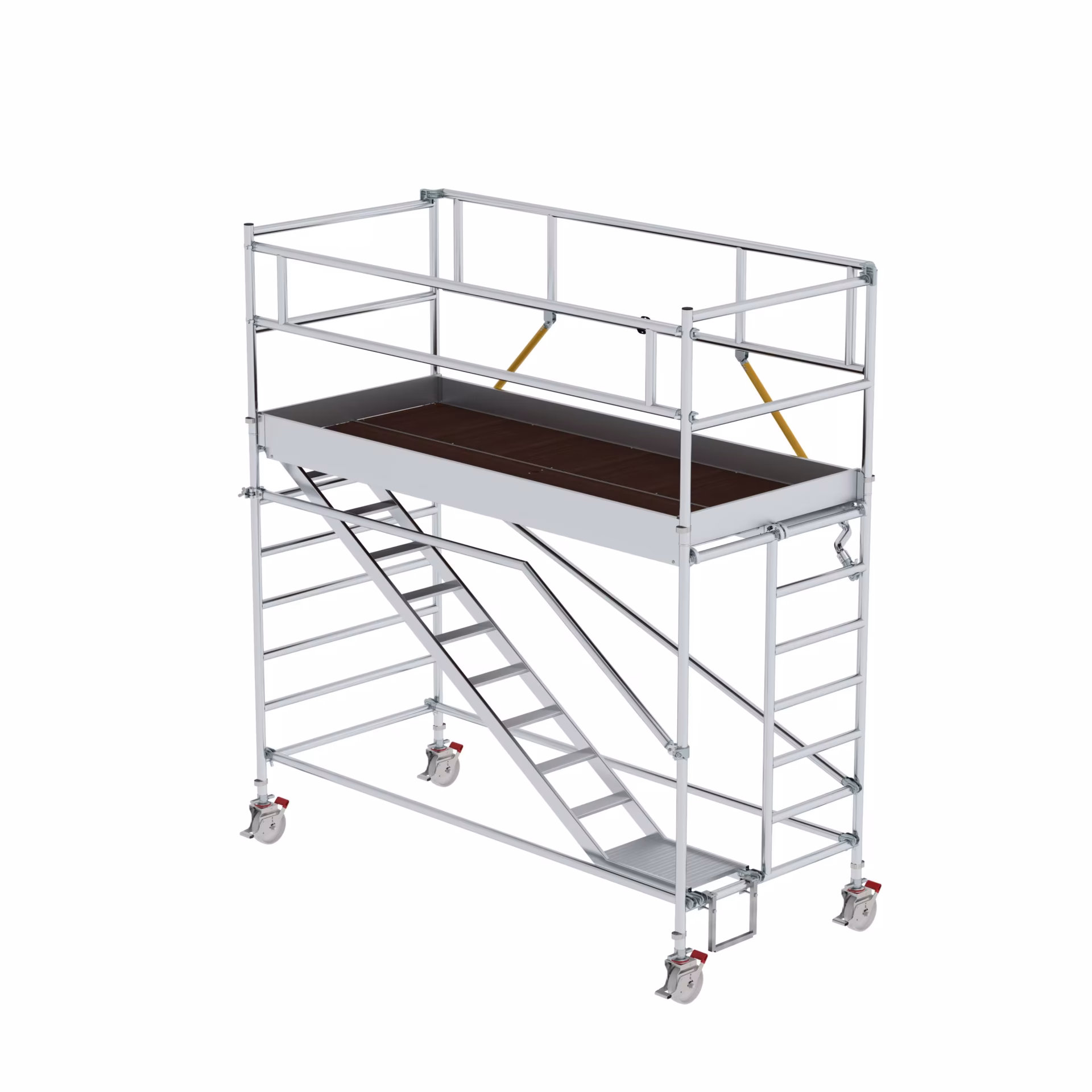 Rollgerüst SG 1,35 x 3,0 m mit Schrägaufstiegen Plattformhöhe 2,51 m von Munk mit der Artikelnr. 167121