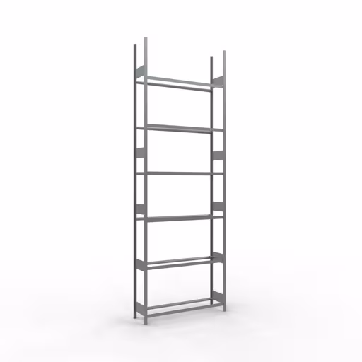Grundregal, Räder-/Reifenregal, 4500 x 1500 x 400 mm, verzinkt, 6 Lagerebenen á 150 kg Fachlast pro Ebene aus der Kategorie Autoteilelagerung mit der Artikelnummer 20798