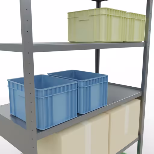 Abbildung Nr 7 des Artikels Stecksystem Grundregal 2500x1300x600 mm, Typ 250 kg, verzinkt aus der Produktgruppe Stecksystem von der Marke Schulte Lagertechnik