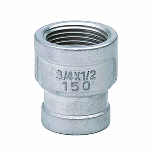 Atusa Edelstahl Reduzier-Muffe IG-IG Nr. 240 (AISI 316) / PN16 Typ Größe: 1/2 x 3/8 Zoll aus der Kategorie Edelstahl Gewindefittings mit der Artikelnr. I240L032