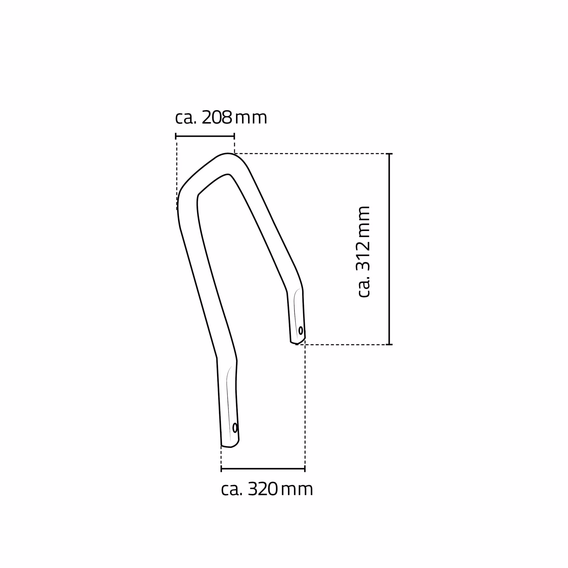 Armlehnen für Bad-Hocker Pro, chromfarben mit der Artikelnr. A173100 Armlehnen für Bad-Hocker Pro, chromfarben von Ridder aus der Kategorie Badausstattung & Sanitär