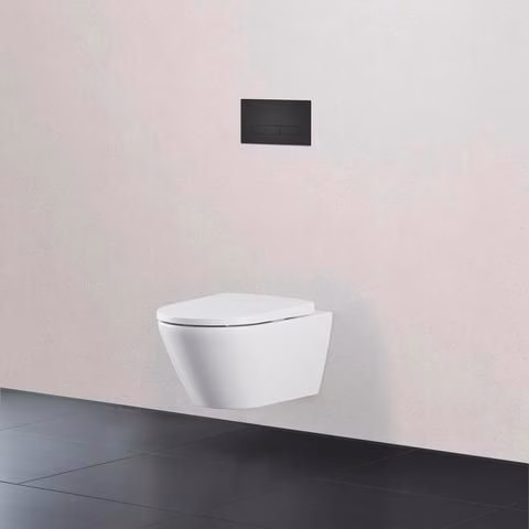 Detailbild 4018672 Duravit Wand-WC Set 540 mm D-Neo Weiß, Tiefspüler rimless, WC-Sitz mit Absenkautomatik, inklusive Durafix