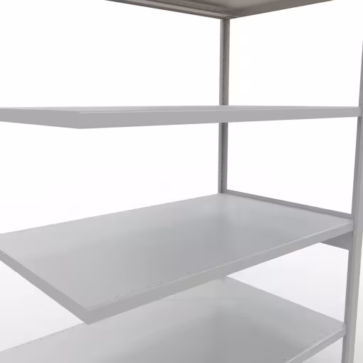 Stecksystem Anbauregal 2500x1300x800 mm, Typ 250 kg, lichtgrau von Schulte Lagertechnik mit der Artikelnr. 32886-130