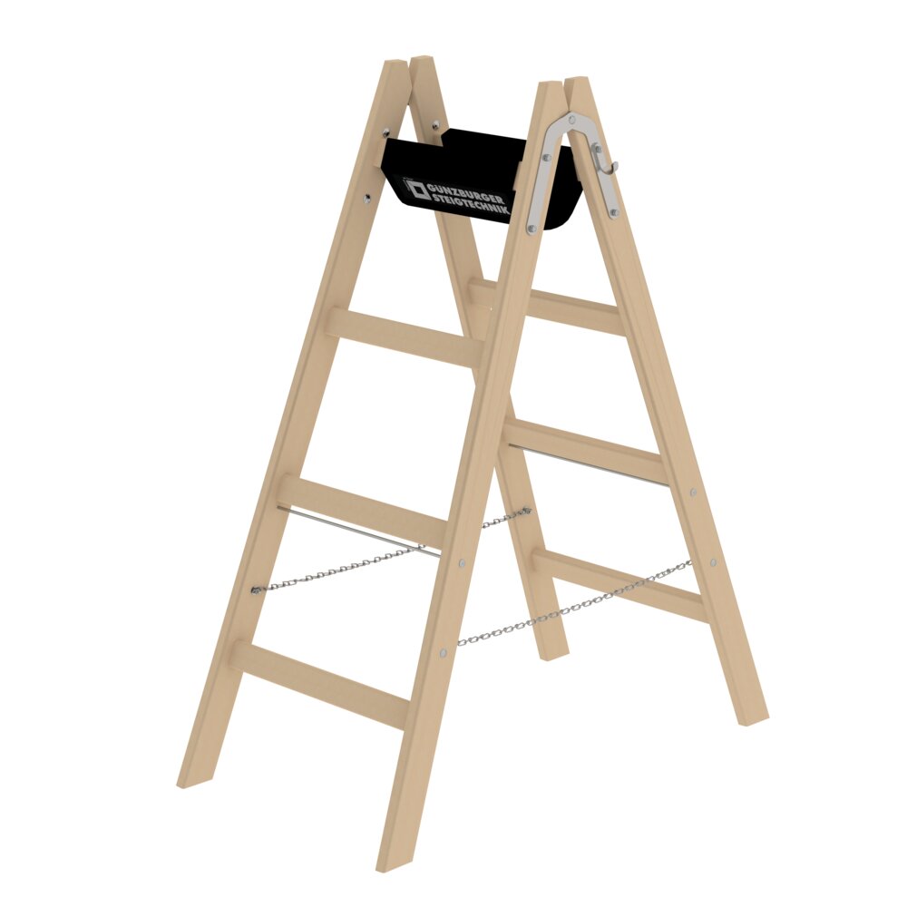Munk Sprossen-Stehleiter Holz 2x4 Sprossen von Günzburger Steigtechnik Munk Sprossen-Stehleiter Holz aus der Kategorie Stehleitern mit der Artikelnr. 033208, Moebel, Zaun