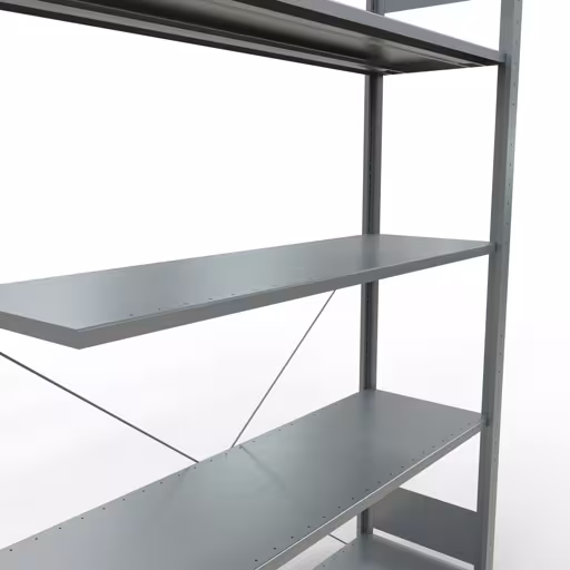 Stecksystem Anbauregal 2000x1300x400 mm, Typ 150 kg, verzinkt von Schulte Lagertechnik mit der Artikelnr. 12745-130