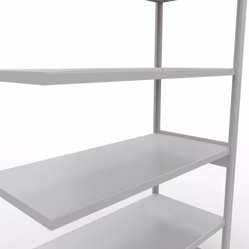 Abbildung Nr 13 des Artikels Anbauregal, Fachbodenregal Stecksystem MULTIplus250, 2500 x 1300 x 600 mm (HxBxT), 6 Fachböden, Längenriegel, RAL 7035 lichtgrau aus der Produktgruppe Stecksystem von der Marke Schulte Lagertechnik
