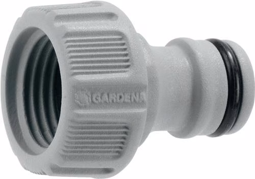 Hahnverbinder Kunstoff für Wasserhahn G 1/2 Zoll G 1/2 Zoll GARDENA von der Marke Gardena Hahnverbinder GARDENA aus der Kategorie Schlauchverbinder, Kupplungen und Anschlüsse mit der Teilenummer 4000350271