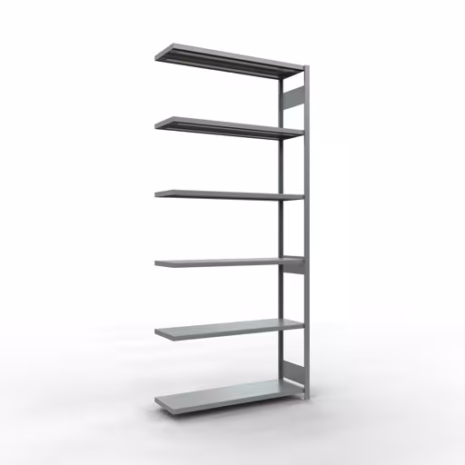 Anbauregal, Fachbodenregal Stecksystem MULTIplus250, 3000 x 1300 x 400 mm (HxBxT), 7 Fachböden, Längenriegel, verzinkt von der Marke Schulte Lagertechnik Anbauregal, Fachbodenregal Stecksystem MULTIplus250, 3000 x 1300 x 400 mm (HxBxT), 7 Fachböden, Längenriegel, verzinkt aus der Kategorie Anbauregal mit der Artikelnummer 12947-130-LR