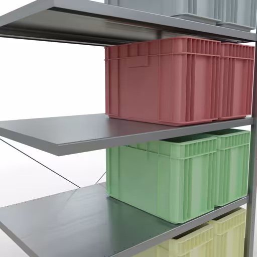 Abbildung Nr 14 des Artikels Stecksystem Anbauregal 2000x1300x800 mm, Typ 250 kg, verzinkt aus der Produktgruppe Stecksystem von der Marke Schulte Lagertechnik