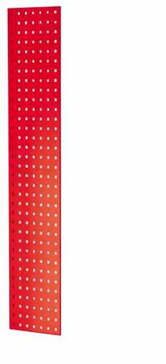 Lochplatten-Seitenblende, 90 x 1300 x 300 mm (H x T), RAL 3000 feuerrot aus der Kategorie Zubehör mit der Artikelnummer 35672-R