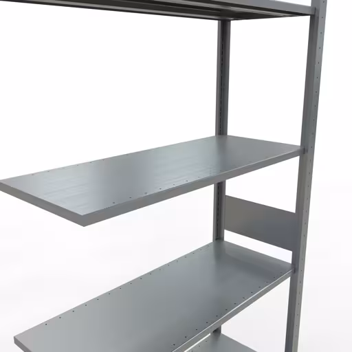 Produktbild Nr.6 des Artikels Anbauregal, Fachbodenregal Stecksystem MULTIplus150, 3000 x 1000 x 400 mm (HxBxT), 7 Fachböden, Längenriegel, verzinkt aus der Produktreihe Stecksystem von der Marke Schulte Lagertechnik