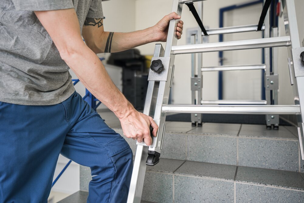 Munk Stufen-Stehleiter treppengängig 2x5 Stufen