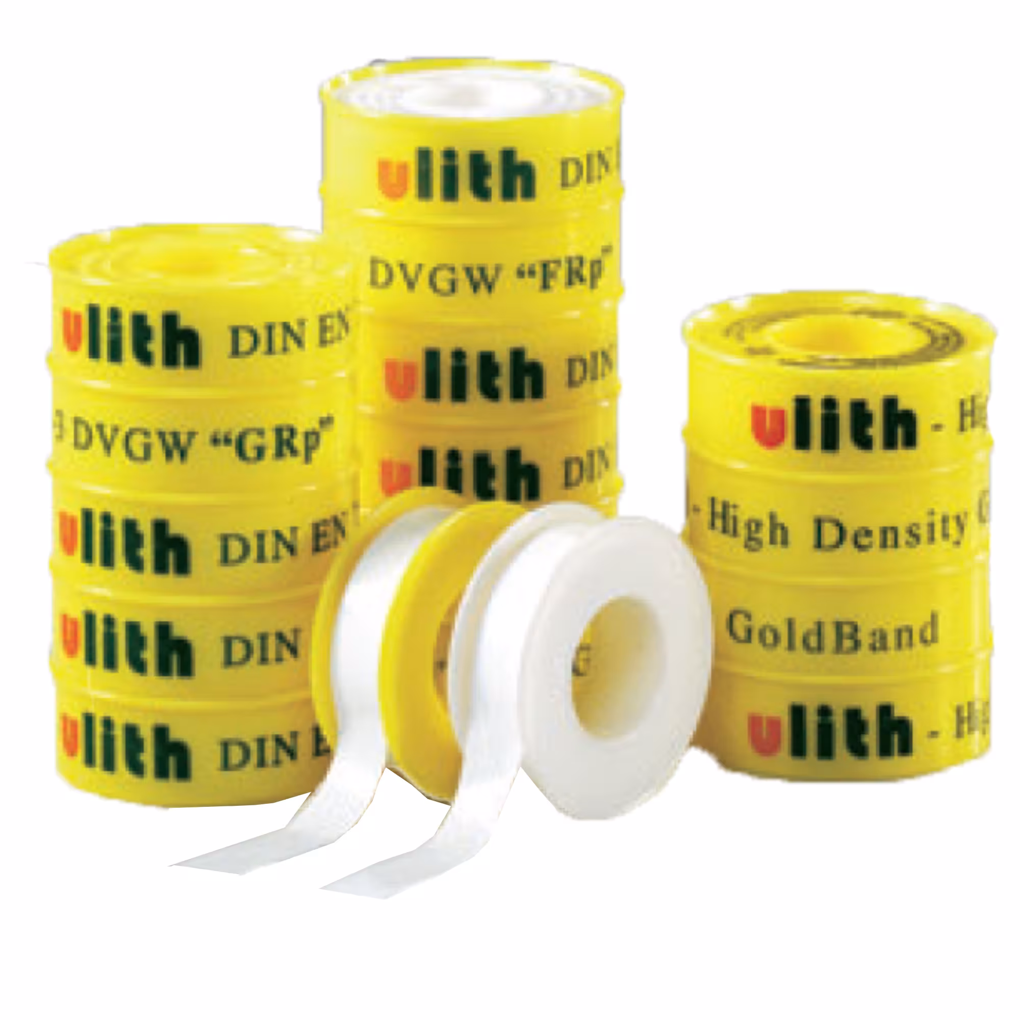 WBV PTFE - Gewindedichtband "GRP" DIN-DVGW - geprüft grob 12m von der Marke Ulith WBV PTFE - Gewindedichtband fein und grob Typ Ausführung: Gewindedichtband "GRP" aus der Kategorie Dichtmittel mit der Artikelnr. 240060