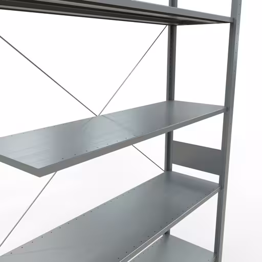 Andere Ansicht des Artikels Stecksystem Anbauregal 3000x1300x400 mm, Typ 150 kg, verzinkt aus der Kategorie Stecksystem