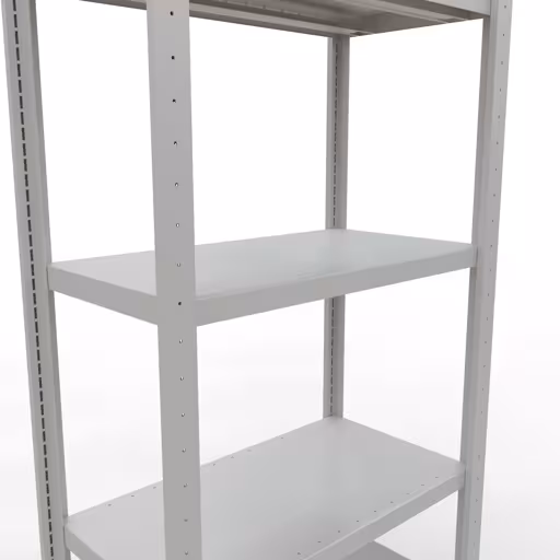 Abbildung Nr 12 des Artikels Grundregal, Fachbodenregal Stecksystem MULTIplus250, 2000 x 750 x 400 mm (HxBxT), 5 Fachböden, Längenriegel, RAL 7035 lichtgrau aus der Produktgruppe Stecksystem von der Marke Schulte Lagertechnik