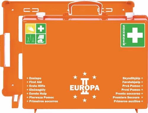 Erste Hilfe Koffer EUROPA II B400xH300xT150 circa mm orange SÖHNGEN aus der Kategorie Söhngen mit der Teilenummer 4000386056
